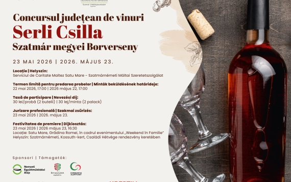 Serli Csilla – Szatmár Megyei Borverseny - május 23-én Szatmárnémetiben